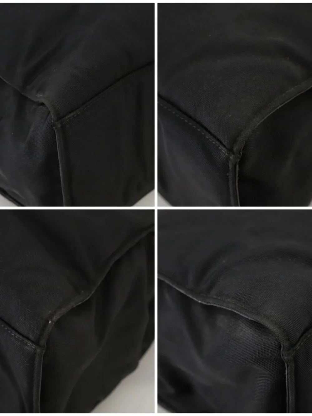 GUCCI Bamboo Hand Bag Nylon Black 002 1010 3444 Auth ep7044